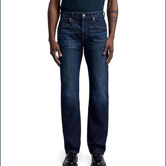 7 For All Mankind Blue Straight Jeans Austyn Style sz. 34 - Picture 1 of 13